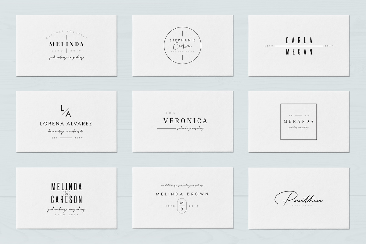 50 Trending Minimal Logo Bundle V02, a Branding & Logo Template by XpertgraphicD (Photo 7 of 12)