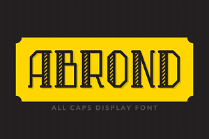 Abrond Typeface