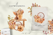 -20% Watercolor PUMPKIN SEASON set, a Texture Illustration by Tiana Geo (Thumbnail 8 of 16)