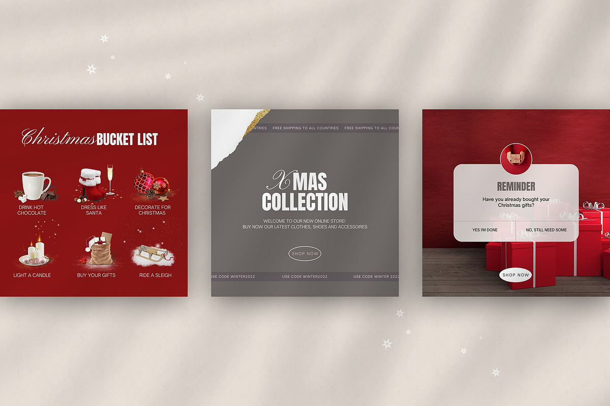Christmas Instagram Pack - PSD/Canva, a Social Media Template by Imagination Area (Photo 4 of 7)
