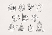 Christmas Doodles and Wallpapers, a Food Illustration by Marinastu (Thumbnail 5 of 10)