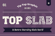 Top Slab – Retro Varsity Slab Serif