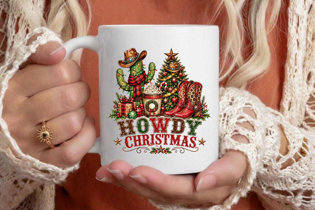 Western Howdy Christmas PNG, a Seasonal Illustration by designcity5 (Photo 4 of 4)