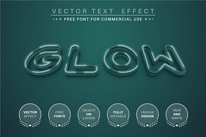 Dark Green - Editable Text Effect