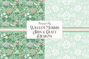 Morris Inspired Patterns Mint Coral, a Pattern Graphic by RachelStudio (Thumbnail 3 of 5)