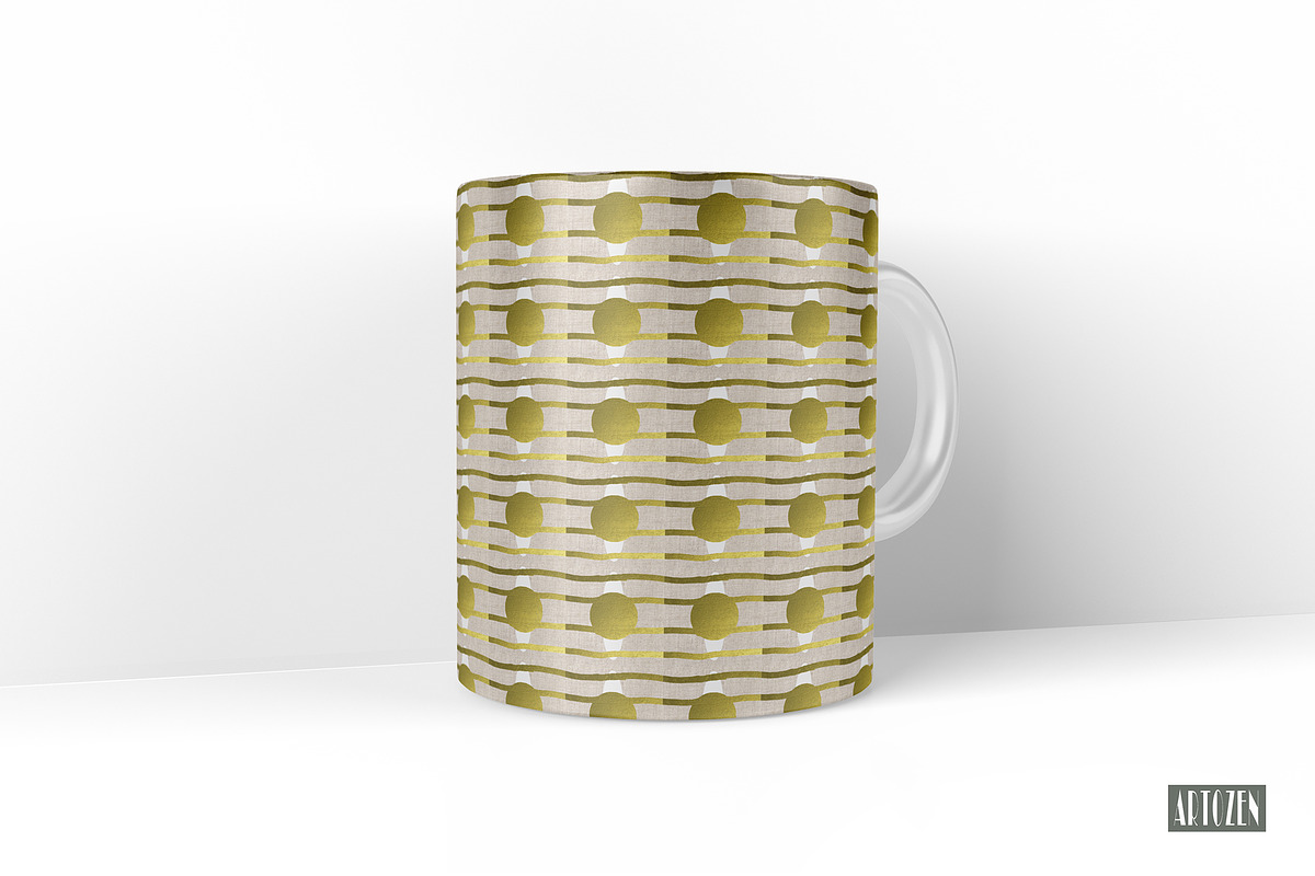 Golden Abstract Seamless Pattern C, a Pattern Graphic by ARTOZEN DIGITAL (Photo 26 of 30)