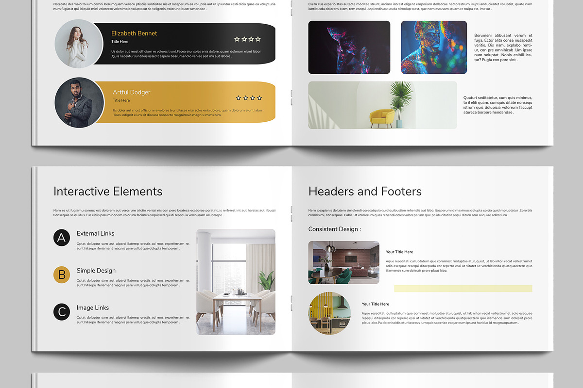 E Book Landscape Brochure Template, a Brochure Template by MightyDesign (Photo 3 of 8)