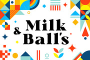 Milk and Balls, a Serif Font by alit design (Thumbnail 1 of 22)