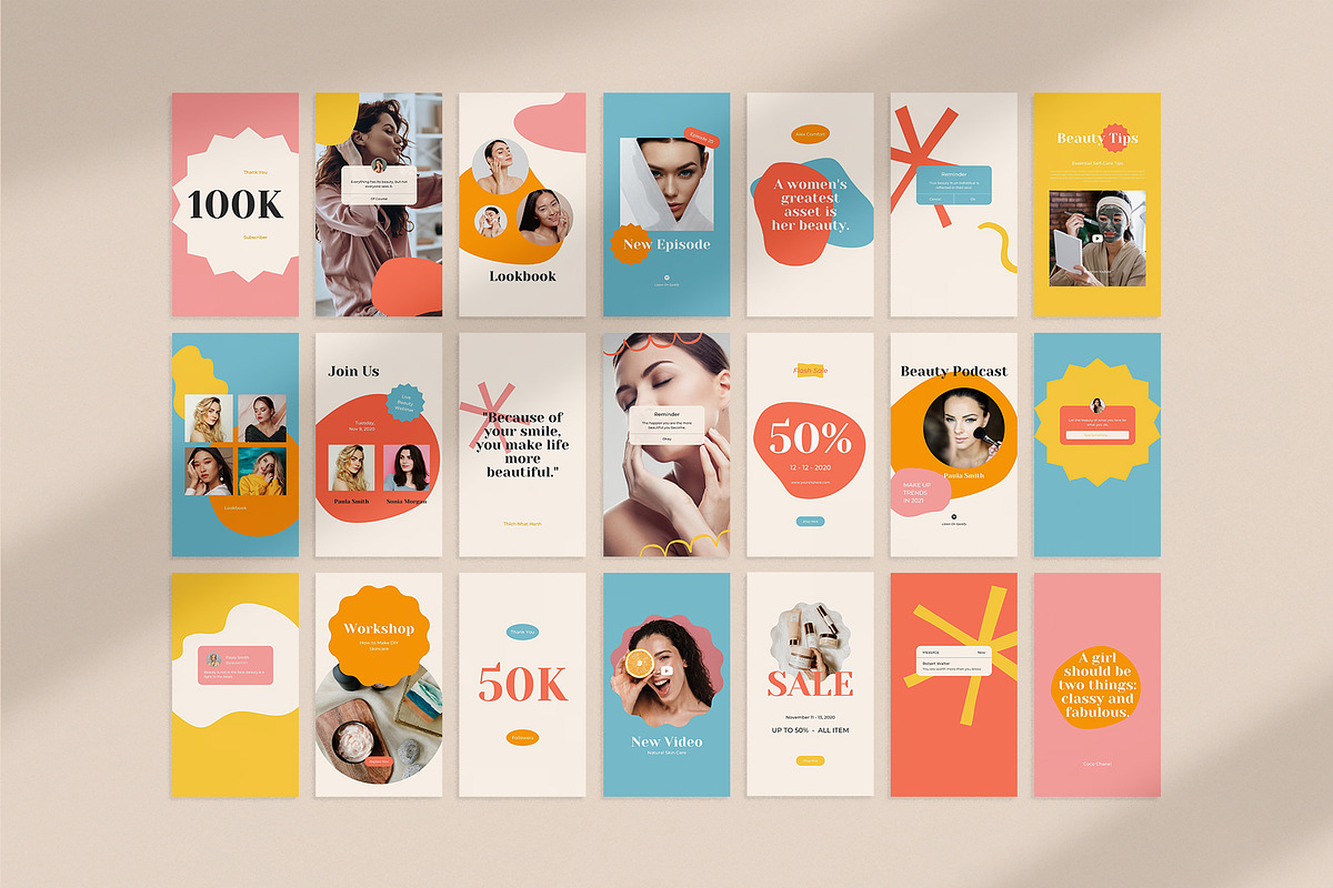 Influencer Instagram Pack | PS CANVA, a Social Media Template by Visuel Colonie® (Photo 16 of 16)