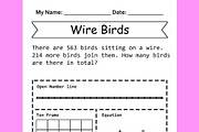 Summer Addition Word Problem, an Education Illustration by Sourcedigi (Thumbnail 3 of 4)