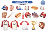 Sports Baseball Illustration Pack, an Illustration by TatiMockup (Thumbnail 2 of 3)
