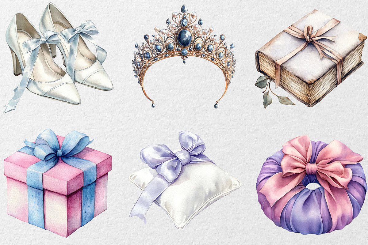 Cute Wedding Clipart, an Illustration by DreamCafeArt (Photo 7 of 7)