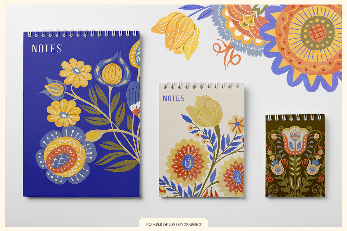 Folk Spring Illustrations, a Decorative Illustration by GVGraphics (Photo 14 of 14)