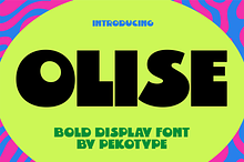 Olise - Bold Thick Display Logo Font