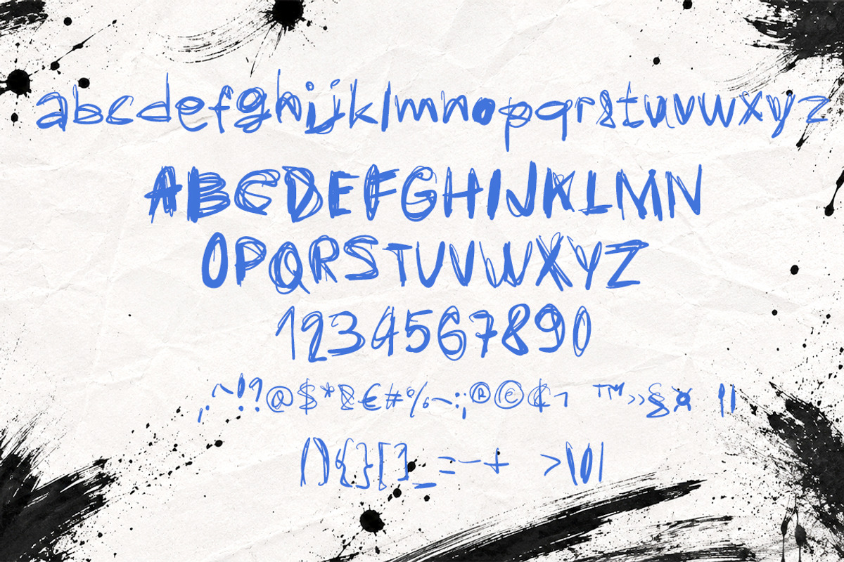 Don't fix handwritten instinct font, a Handwritten Font by MixedArt (Photo 3 of 5)