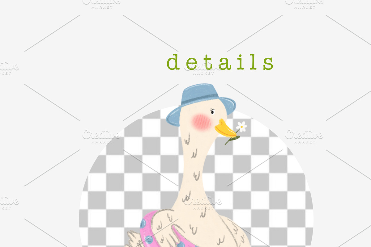 Whimsical Silly Goose bundle, an Animal Illustration by Oleksandra Illustrates (Photo 4 of 18)