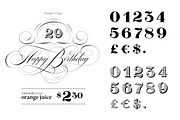 BoldPrice - numbers & currency, a Symbol Font by vatesdesign (Thumbnail 1 of 3)