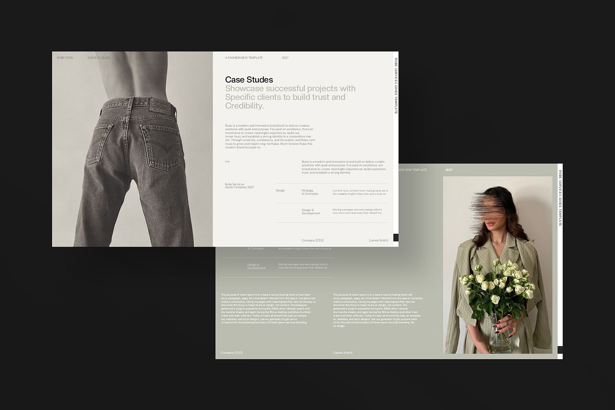 RUBE | Services Guide Presentation, a Presentation Template by CreativexGenius (Photo 6 of 11)