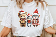Christmas Teddy And Maus Design PNG, an Animal Illustration by DreamCafeArt (Thumbnail 4 of 6)
