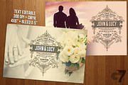 Wedding Invitation Vintage Postcard, an Invitation Template by G7 (Thumbnail 3 of 4)