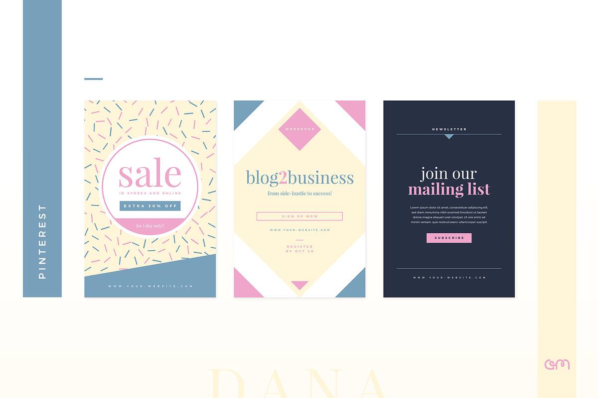 Dana Social Media Pack, a Social Media Template by AM Studio (Photo 9 of 14)