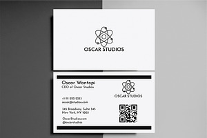 Business Card Minimalist, a Business Card Template by Oskar Wantopi