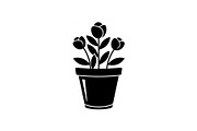 Flower Pot Silhouette Vector Bundle, an Illustration by jahid234 (Thumbnail 27 of 49)