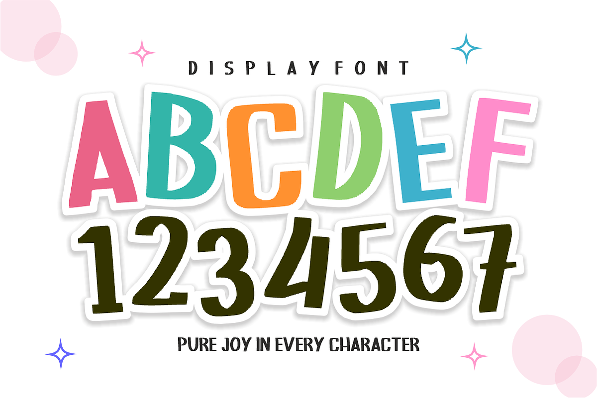 Formal Children - Kids Display Font, a Handwritten Font by KiddoGlyphs Studio (Photo 2 of 3)