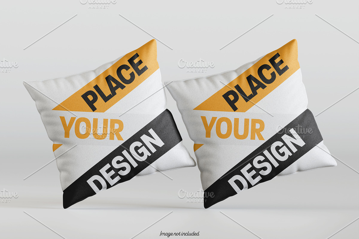 Square pillow mockup bundles, a Merchandise Mockup by Ambo Ampeng (Photo 11 of 32)