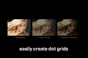 Dot Grid Photoshop Actions preview 2