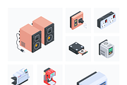 Devices Isometric Icons, a Duotone Icon by Vectors Market (Thumbnail 7 of 16)