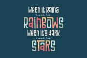 Vintage Rainbows Font, a Font by Denise Chandler (Thumbnail 2 of 9)