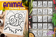 Relaxing Animal Coloring Book #1, an Illustration by Jocularity Art (Thumbnail 2 of 2)