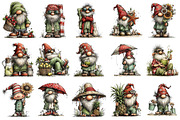Whimsical Summer Gnome Clipart, an Illustration by OK Design (Thumbnail 3 of 6)