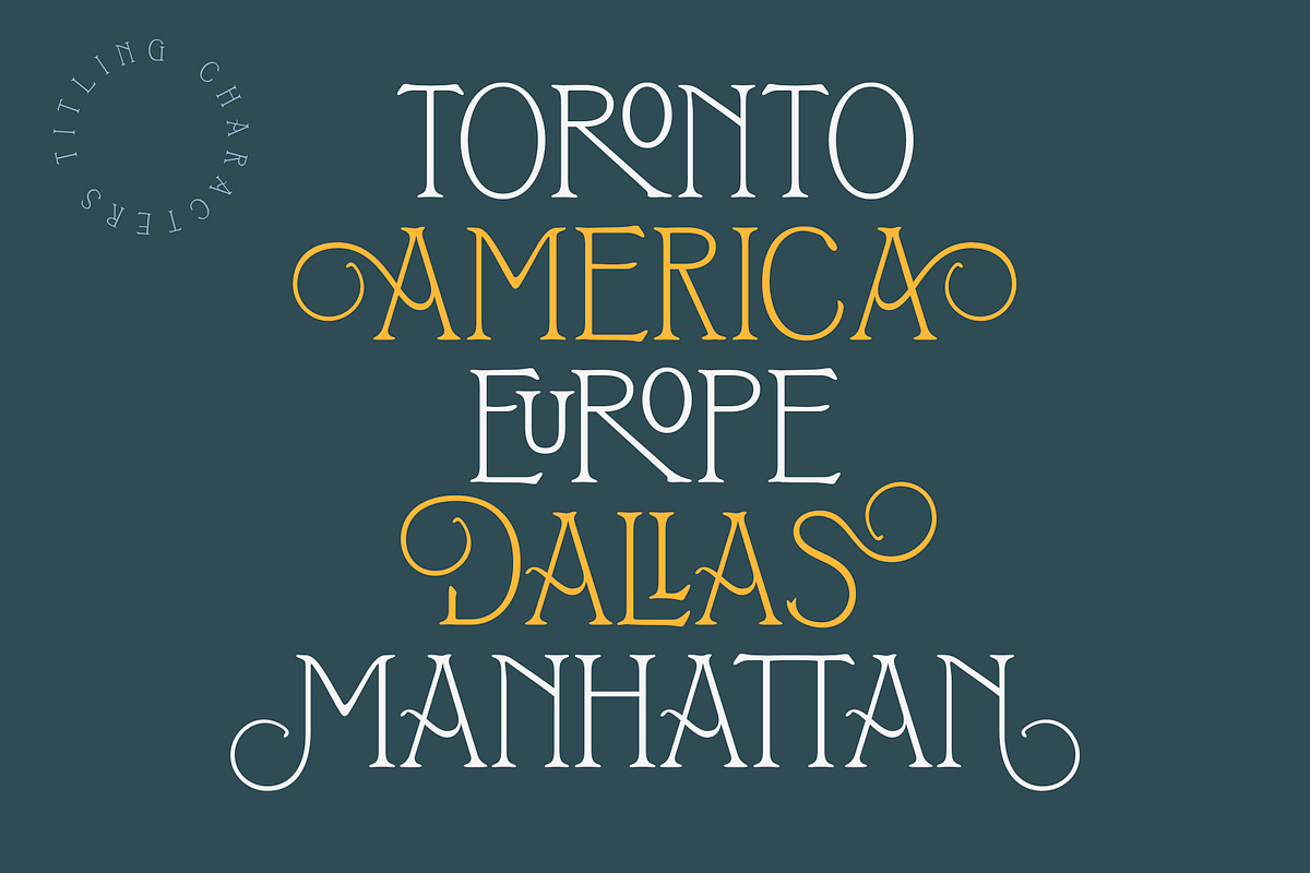 Sycamore — Display Font preview 2