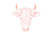 Vector Bovine Graphics, an Animal Illustration by Dorey Kronick Art&Design (Thumbnail 6 of 19)