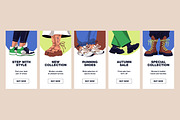 Modern shoes set, product cards, an Object Illustration by PaperTrident (Thumbnail 4 of 4)