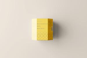 Hexagonal Box Mockup