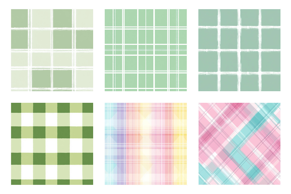 Easter Buffalo Plaid Pattern, an Illustration by Dream Creation (Photo 3 of 6)