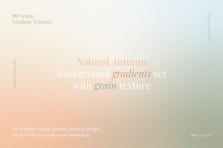 20 Natural Autumn Noise Gradients