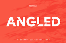 Angled Headline Font