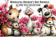 Whimsical Mother's Day Animals Clipa, an Illustration by Dream Creation (Thumbnail 1 of 5)