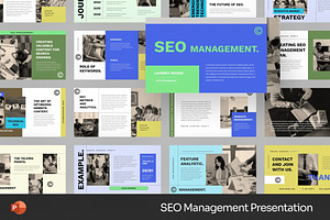 SEO Management Powerpoint, a Presentation Template by Fit-tee