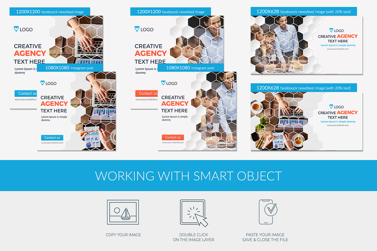 Multipurpose Banners, a Social Media Template by Kalash