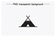 Camping Tent Icons, a Solid Icon by Designfour (Thumbnail 3 of 7)