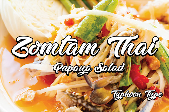 Zomtam Thai font preview 3