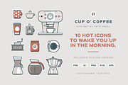 Cup O' Coffee Icon Set, an Icon by Petr Knoll (Thumbnail 1 of 3)
