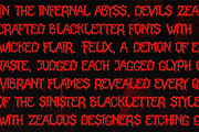 Kerak Neraka | Black Metal Font, a Blackletter Font by Denustudios (Thumbnail 8 of 11)