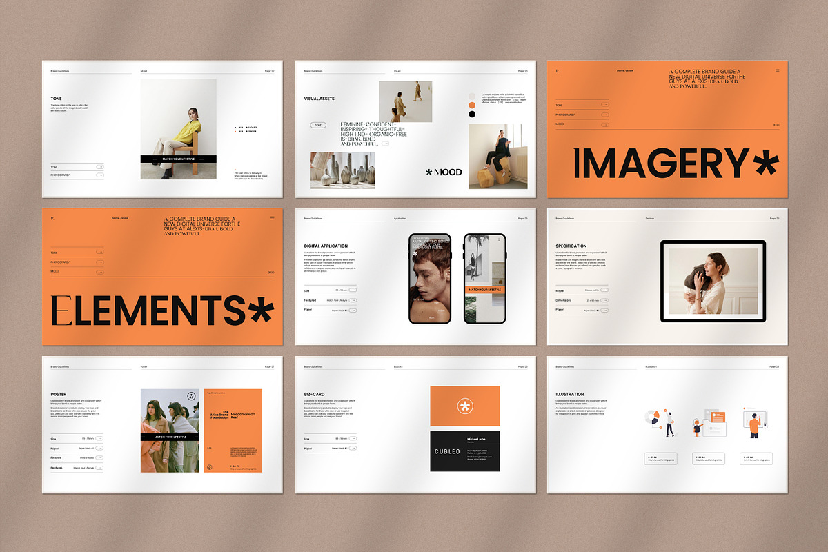 Brand Guidelines, a Presentation Template by S A N D Y (Photo 9 of 11)