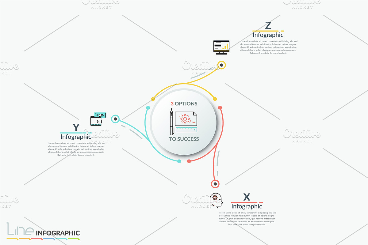 Line-X. Infographic Pack, a Presentation Template by Andrew Kras Design (Photo 5 of 23)